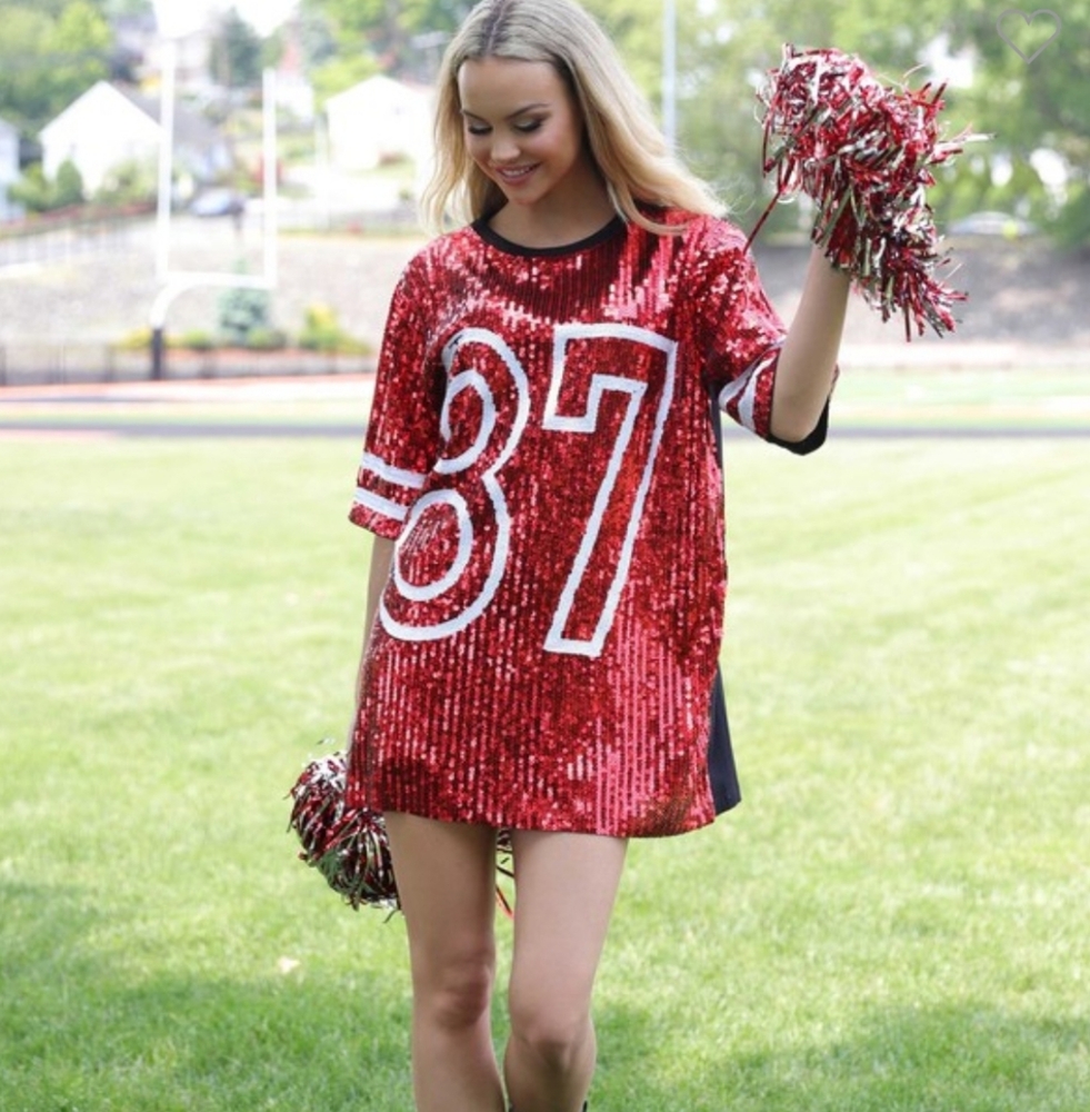 87 Sequin Football Top